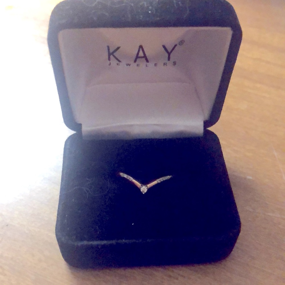 Kay Jeweler’s Rose Gold Diamond accent rings